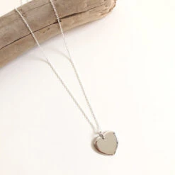 Collier "Heart" Argent