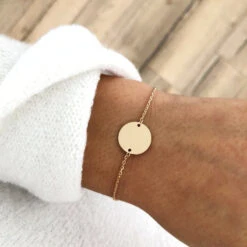 Bracelet "Médaille" Plaqué Or