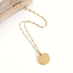 Collier "Médaillon" Plaqué Or