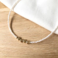 Collier "April" Plaqué Or