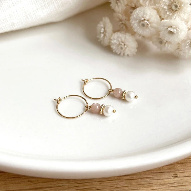 Créoles "Hortense" Plaqué Or – Image 2