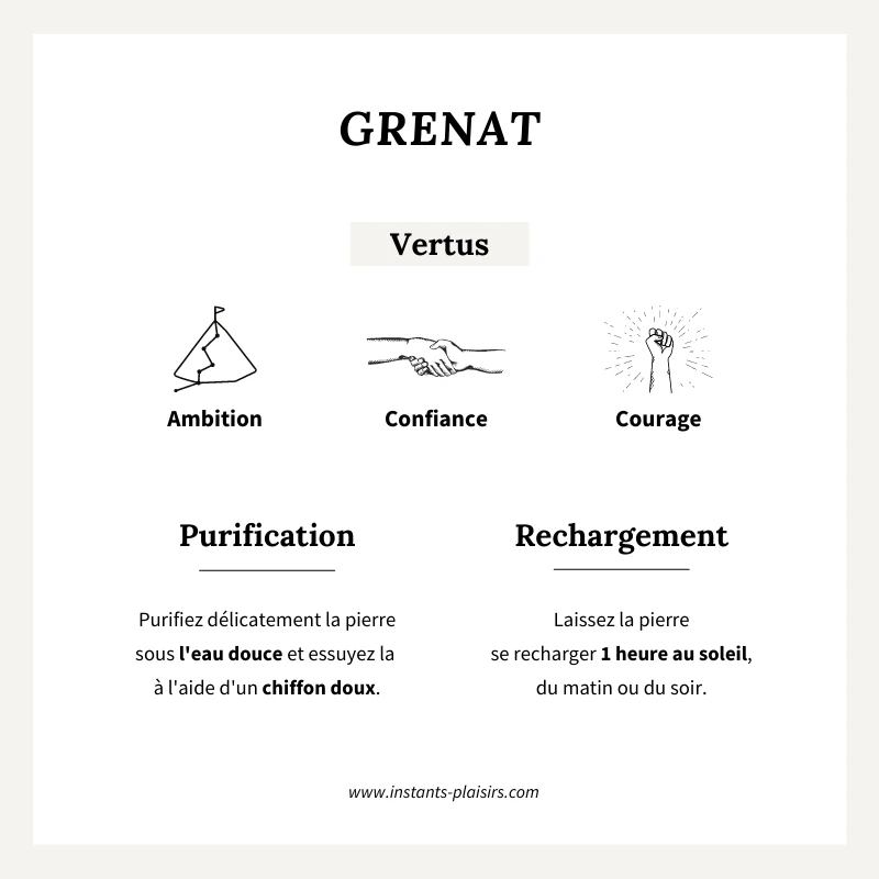 Créoles "Kaylia" Grenat Plaqué Or – Image 3