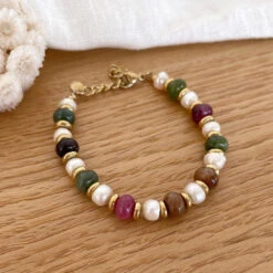 Bracelet "Max" Tourmaline Acier