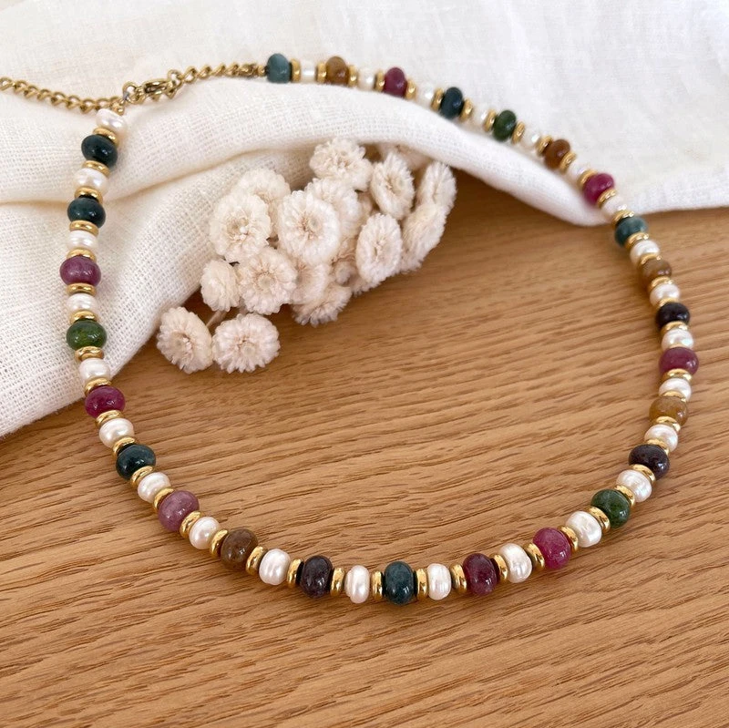 Collier "Max" Tourmaline Acier – Image 2