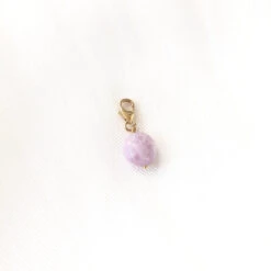 Charm "Kunzite" Plaqué Or