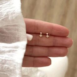 Boucles D'oreilles "Erwin" Plaqué Or