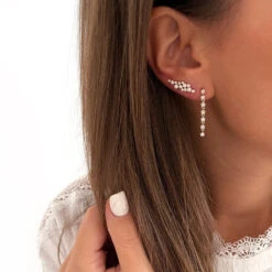 Boucles D'oreilles "Pluie D'étoiles" Plaqué Or