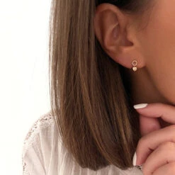 Boucles D'oreilles "Louve" Plaqué Or