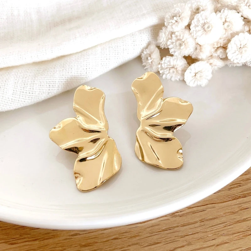 Boucles D'oreilles "Mado" Acier – Image 2