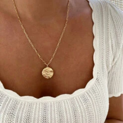 Collier "Suzon" Plaqué Or