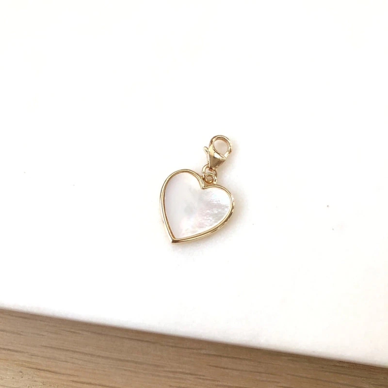 Charm "Ava" Nacre Plaqué Or