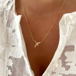 Collier "Birdy" Plaqué Or