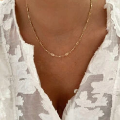 Collier "Judith" Plaqué Or