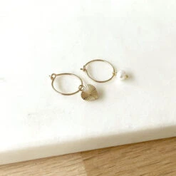 Créoles "Zoé" Plaqué Or