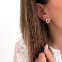 Boucles D'oreilles "Laurie" Plaqué Or