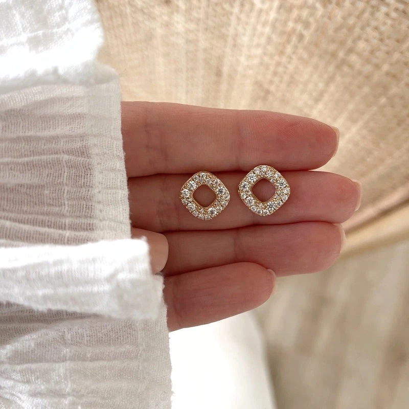 Boucles D'oreilles "Laurie" Plaqué Or – Image 3