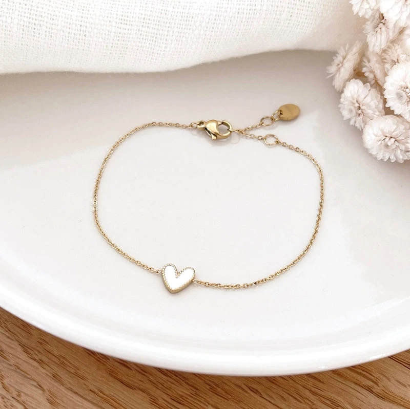 Bracelet "Louka" Blanc Acier – Image 3