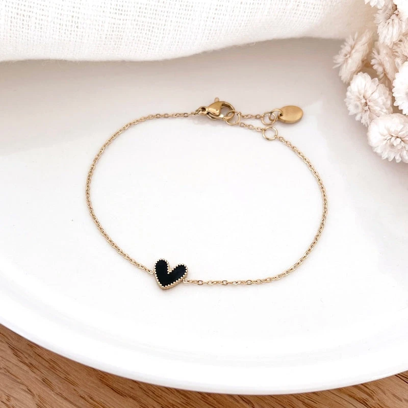 Bracelet "Louka" Noir Acier – Image 3