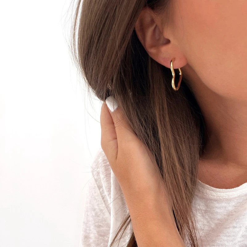 Créoles "Heart" Acier