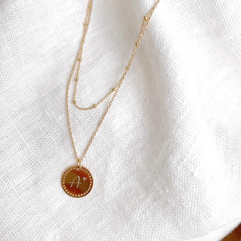 Collier "Lettre D'amour" Plaqué Or – Image 2