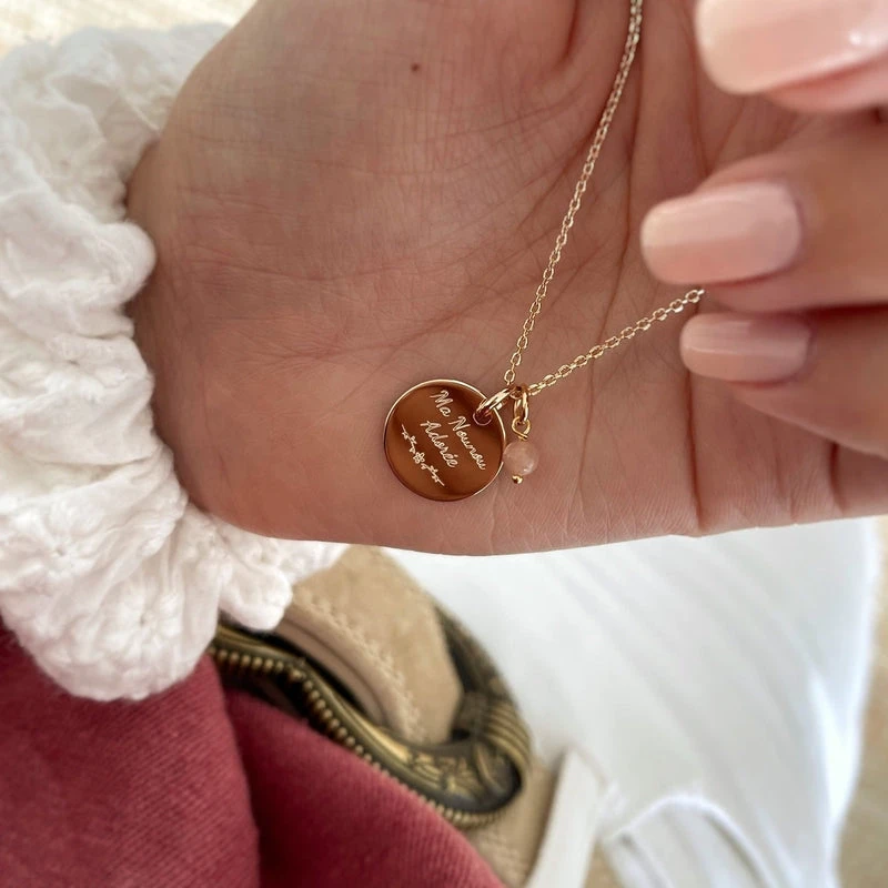 Collier "Nounou Adorée" Plaqué Or – Image 2