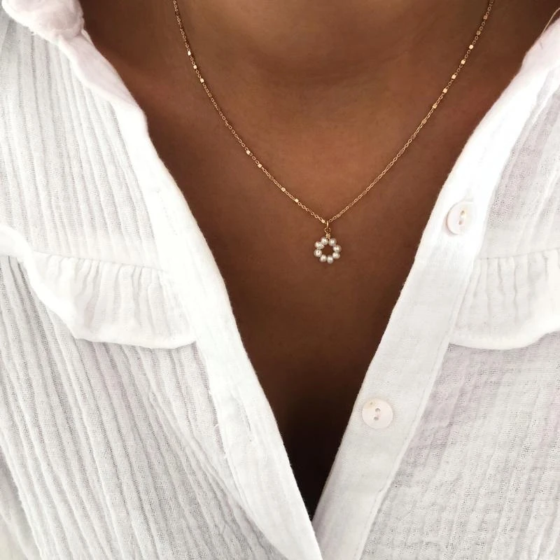 Collier "Tiya" Plaqué Or