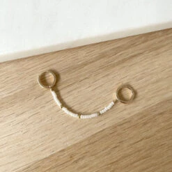 Mono Boucle "Ashley" Plaqué Or