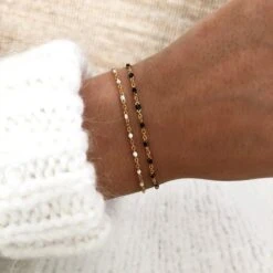 Bracelet "Galy" Blanc Ou Noir