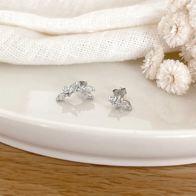 Boucles D'oreilles "Kenza" Argent – Image 2