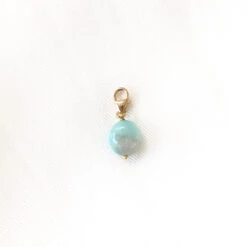 Charm "Amazonite" Plaqué Or