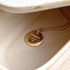 Collier "Maman Chérie" Plaqué Or