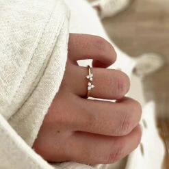 Bague "Leonie" Plaqué Or