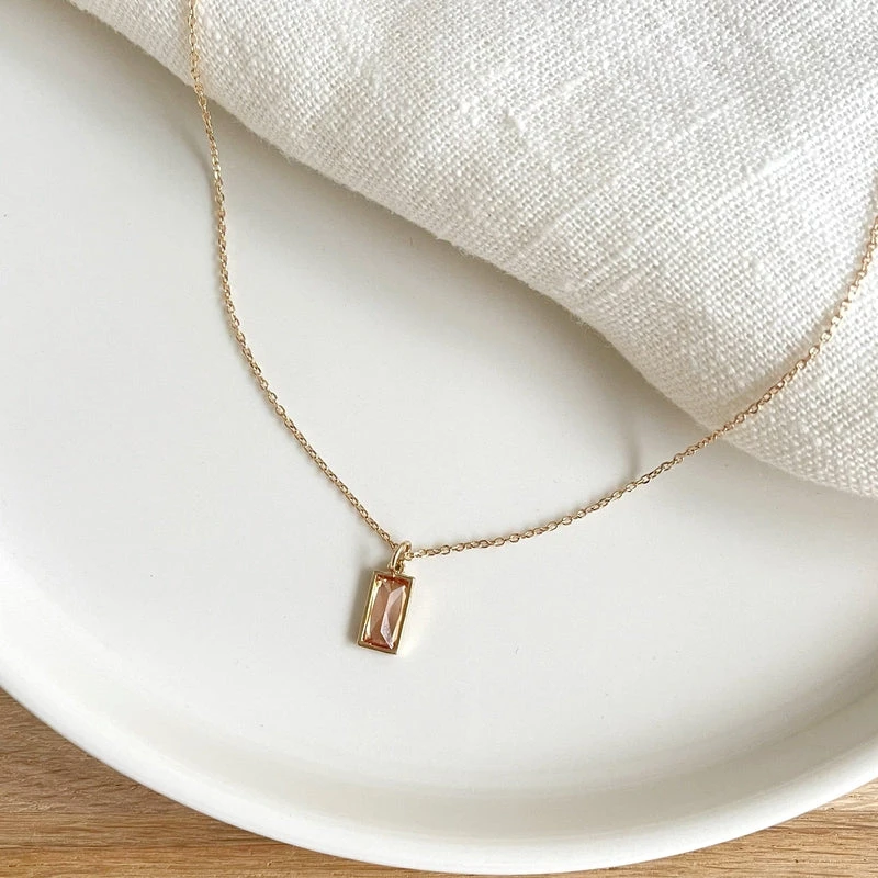 Collier "Siena" Champagne Plaqué Or – Image 2