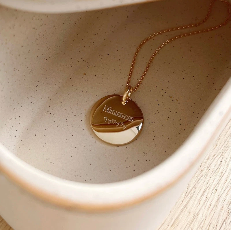 Collier "Maman" Plaqué Or