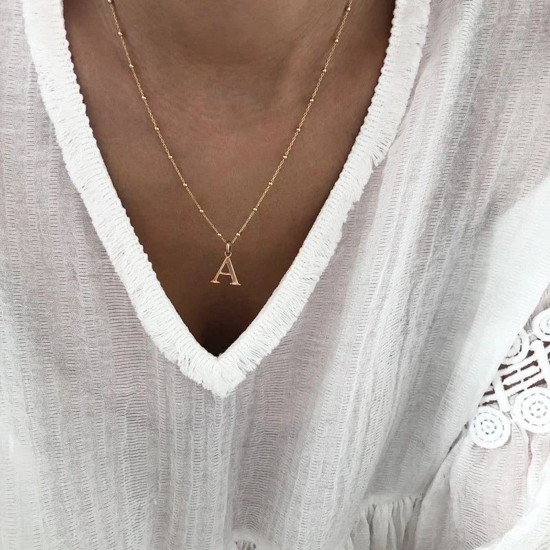 Collier "Alpha" Plaqué Or – Image 5