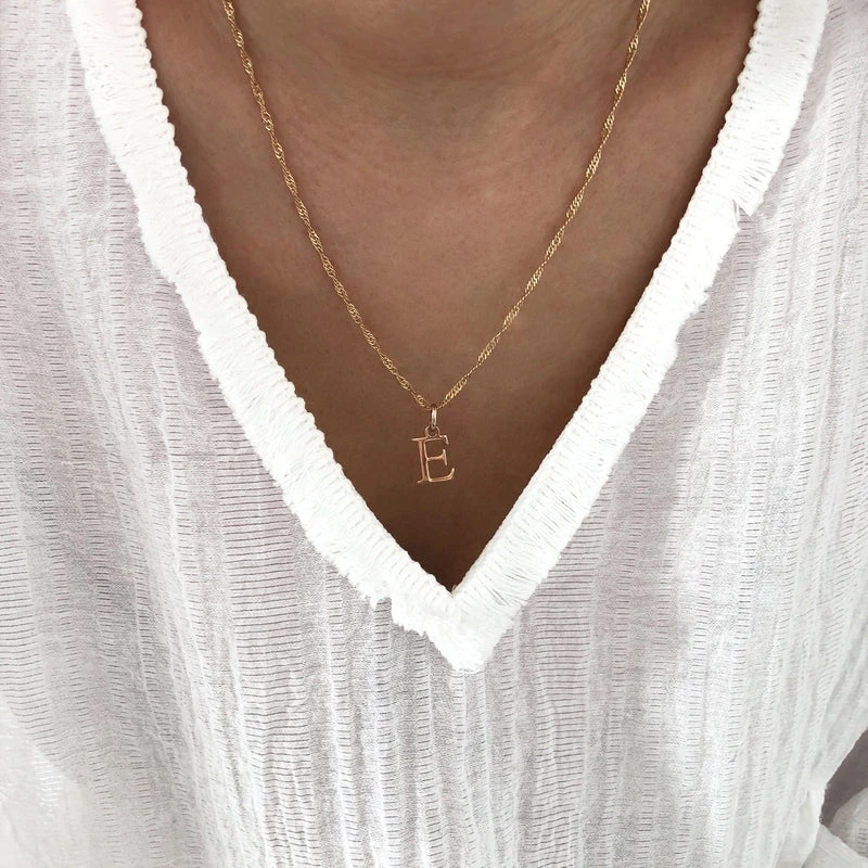 Collier "Alpha" Plaqué Or – Image 4