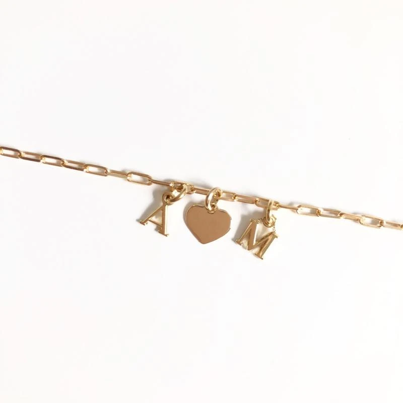 Bracelet "Idylle" Coeur Plaqué Or – Image 2